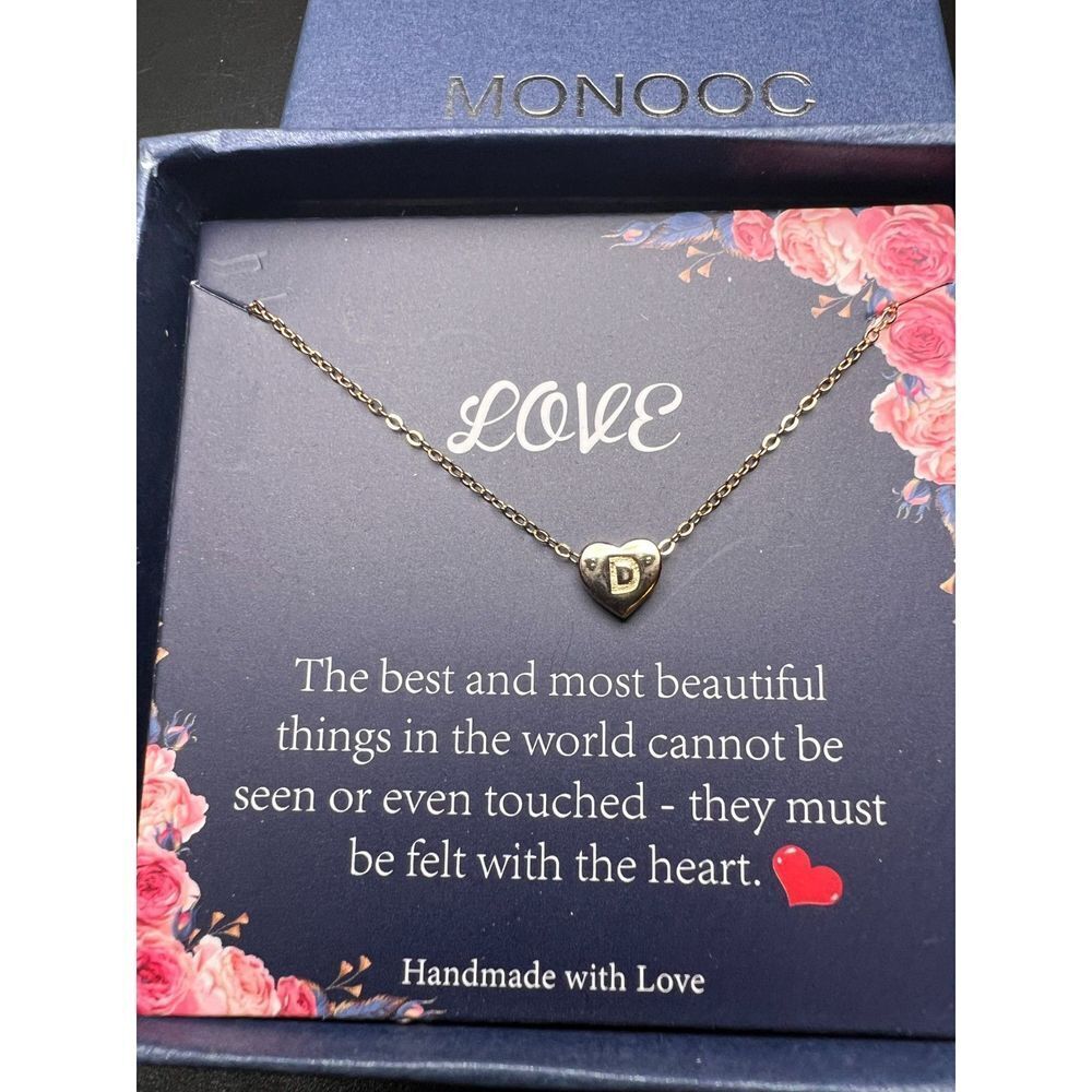 Initial D Heart Necklace